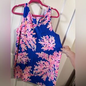 Lilly Pulitzer Jackie silk dress in It’s Electric size Large